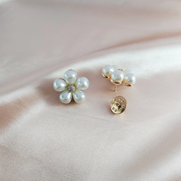 Wholesale Pearl  brooch small button shirt collar pin
