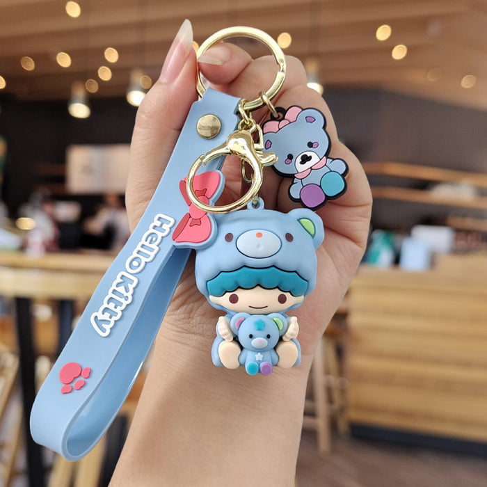 Wholesale Cartoon Silicone Doll Keychain JDC-KC-ZhuoRan018