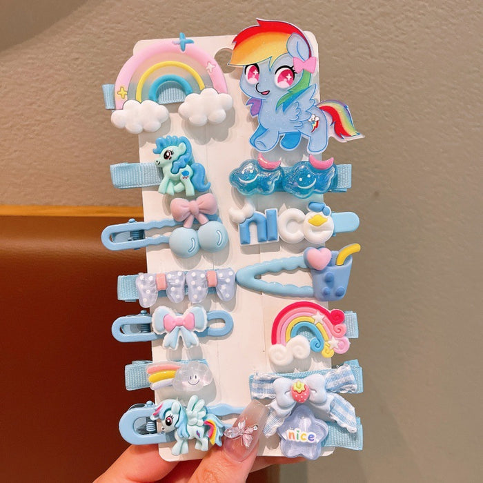 Wholesale Children's Hair Clip Cute Pony Polly Hair Accessories Cartoon Bangs Clip Little Girl's Hair Clip Girl's BB Clip Baby's Headwear