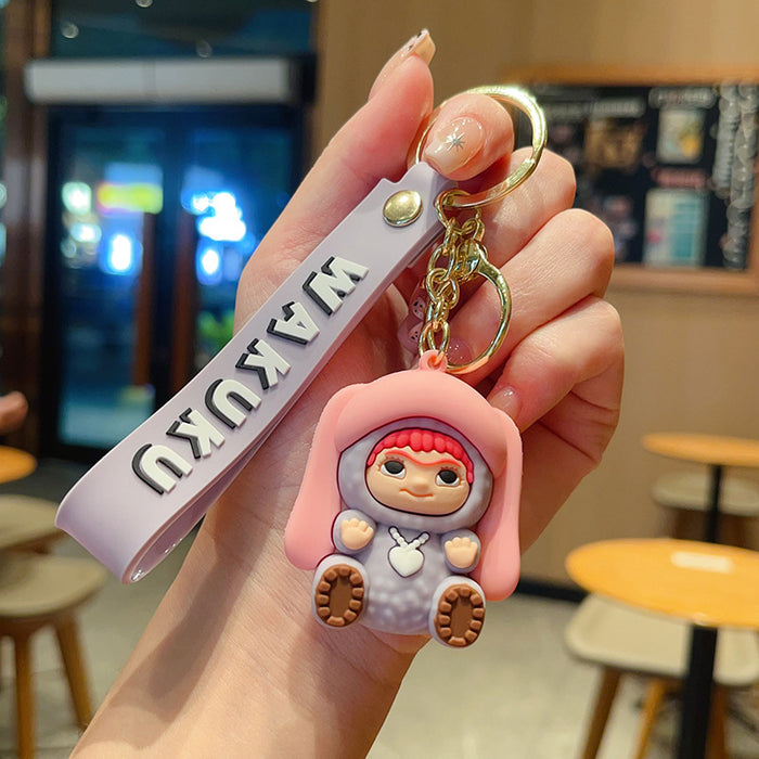 Wholesale Cartoon Anime Soft PVC Keychain for Car and Bag
