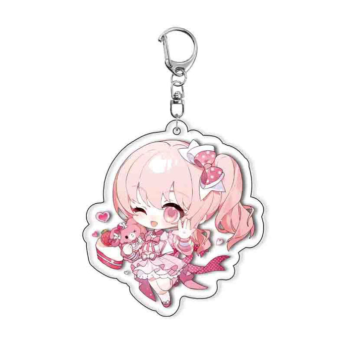Wholesale Layered Acrylic Keychain - Anime Peripheral Cartoon Pendant