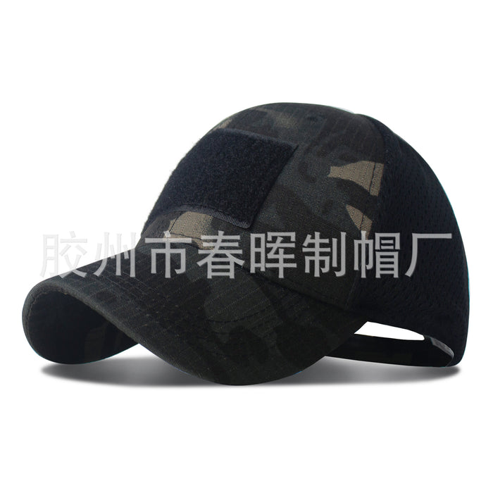 Wholesale New camouflage baseball cap, military fan sun hat, grid duckbill cap, python patterned military training cap