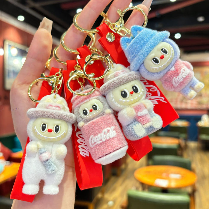Wholesale Sheep keychain pendant cartoon keychain car keychain bag pendant