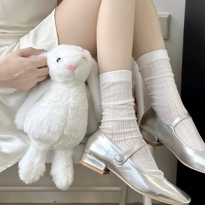 Wholesale Socks, thin mesh breathable stacking socks, super breathable and versatile mid tube socks