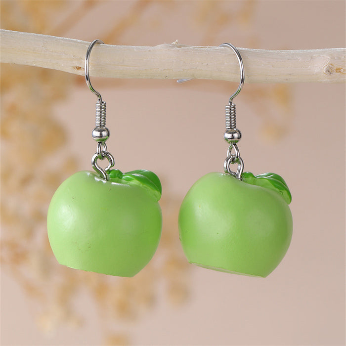 Wholesale Purple Grape Resin Earrings Trendy Fashion Accessory