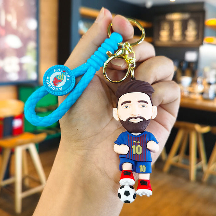 Wholesale Rubber Cartoon Doll Jersey Keychain JDC-KC-Tingm183