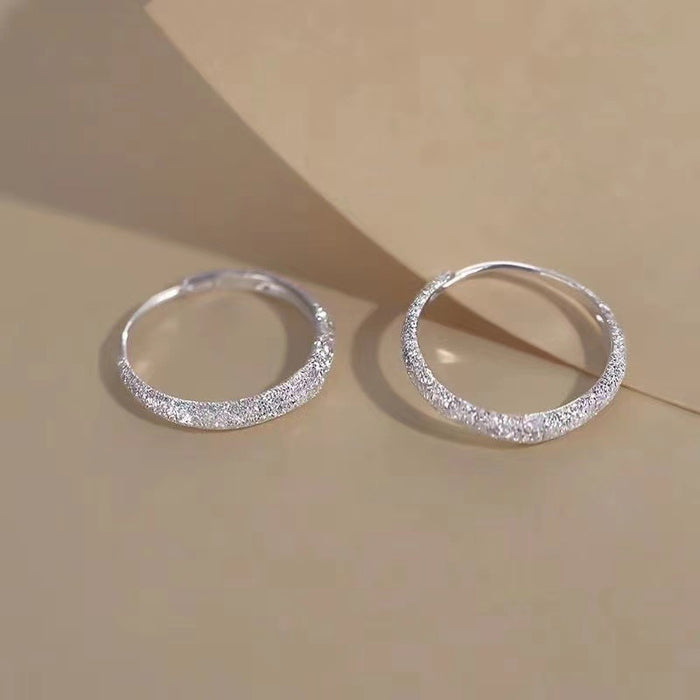 Wholesale  earrings sparkling earrings temperament circle earrings for women