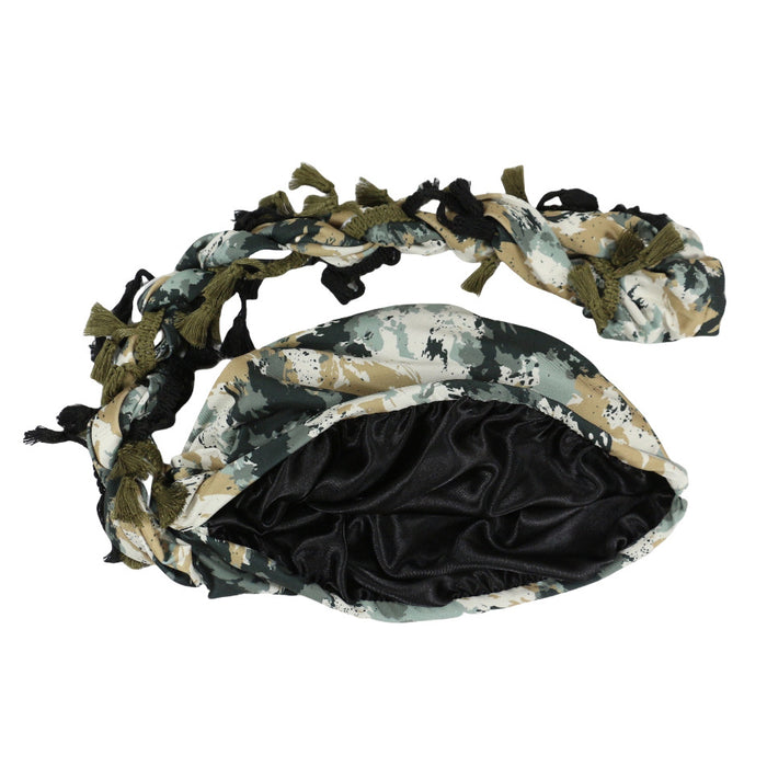 Wholesale Camouflage printed headscarf hat, men's and women's street trend pullover hat color