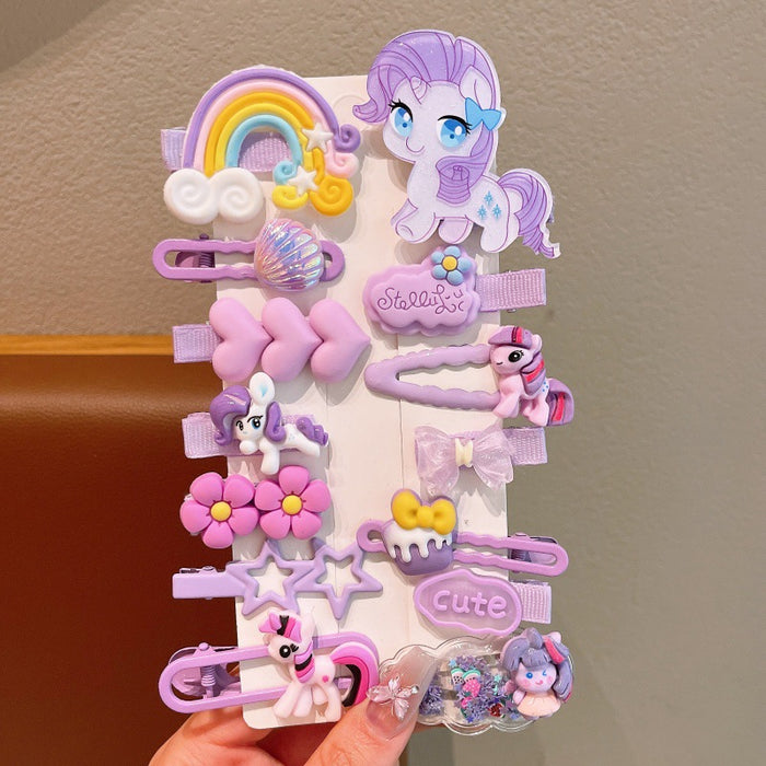 Wholesale Children's Hair Clip Cute Pony Polly Hair Accessories Cartoon Bangs Clip Little Girl's Hair Clip Girl's BB Clip Baby's Headwear