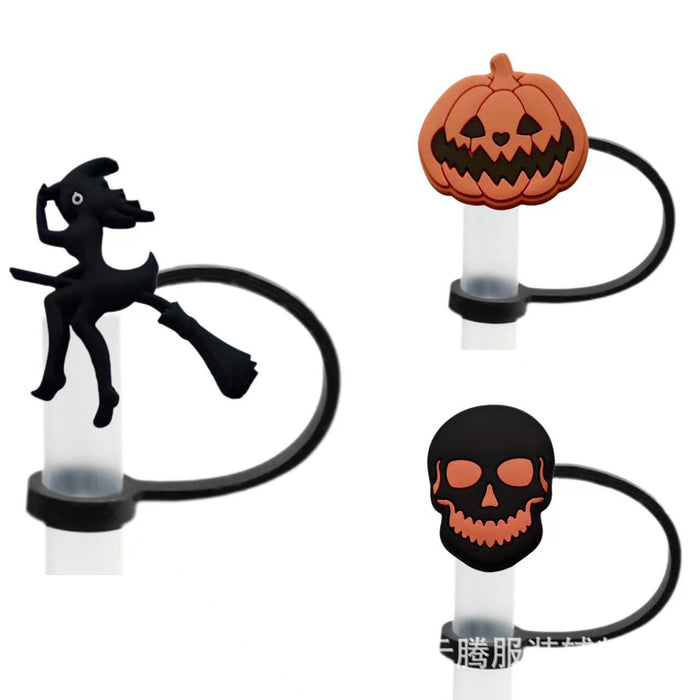 Wholesale 10pcs  doll straw cap straw dust cap dust cover personalized drink straw cover cross-border