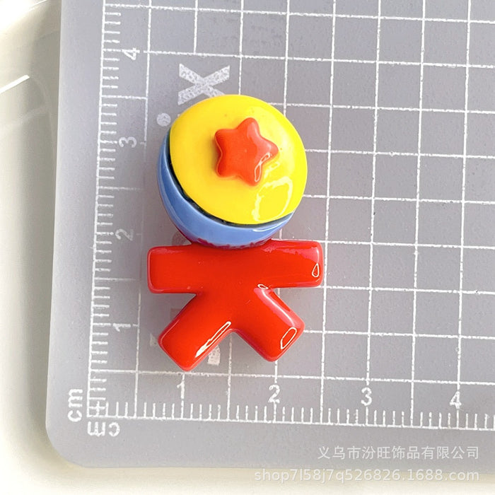 Wholesale Cartoon Toy Mobilization Resin Accessories Cream Glue Hair Accessories Headband Pendant Mobile Phone Case Beauty Decoration Material