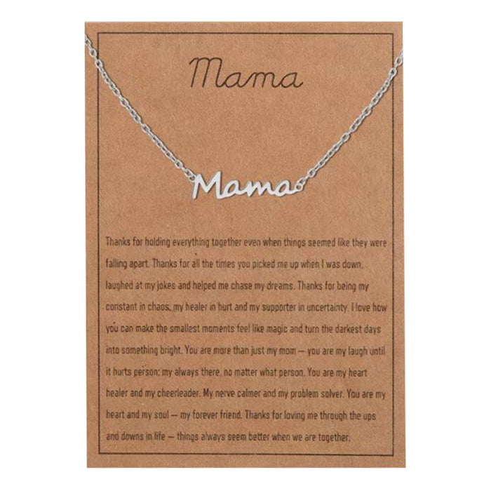 Wholesale Music necklace, stainless steel, gold letters, titanium steel pendant necklace