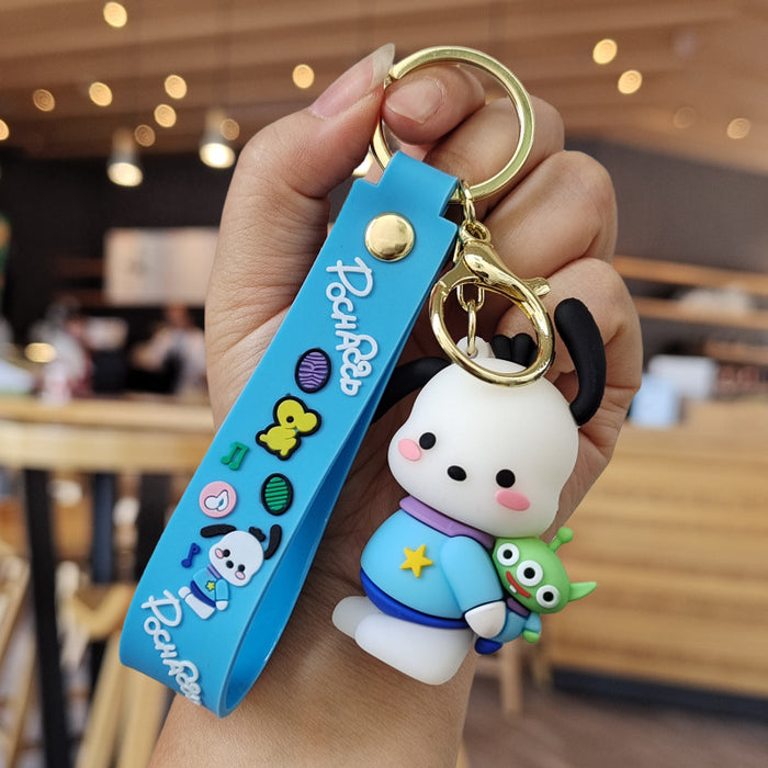 Wholesale Cartoon Silicone Doll Keychain JDC-KC-ZhuoRan020