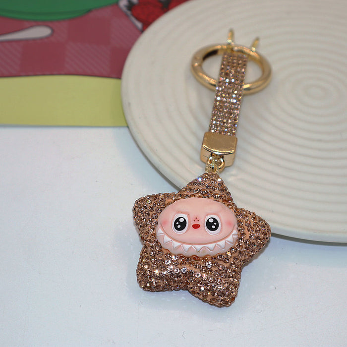 Wholesale Soft Clay Keychain with Diamonds,  Cute Personalized Bag Pendant,  Car Keychain,  Colorful Accessories