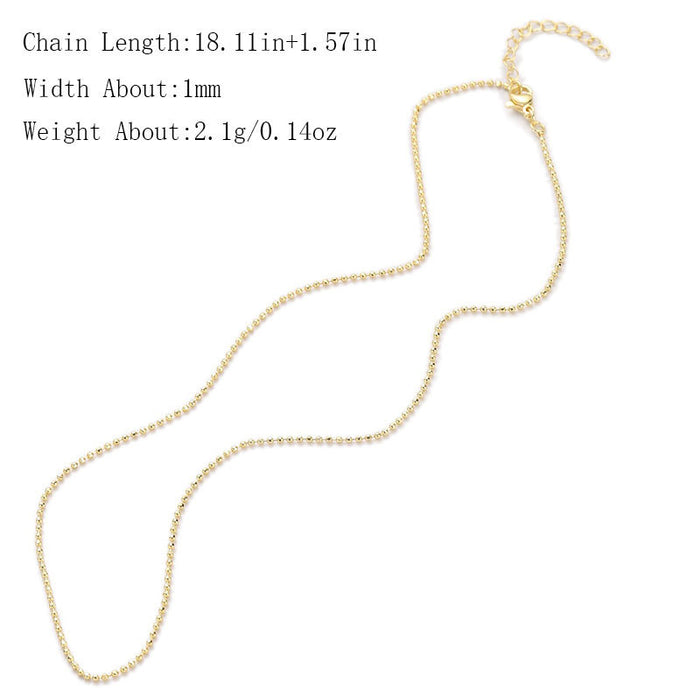 Wholesale Necklace Clavicle Chain Bare Chain Adjustable JDC-NE-YJ002