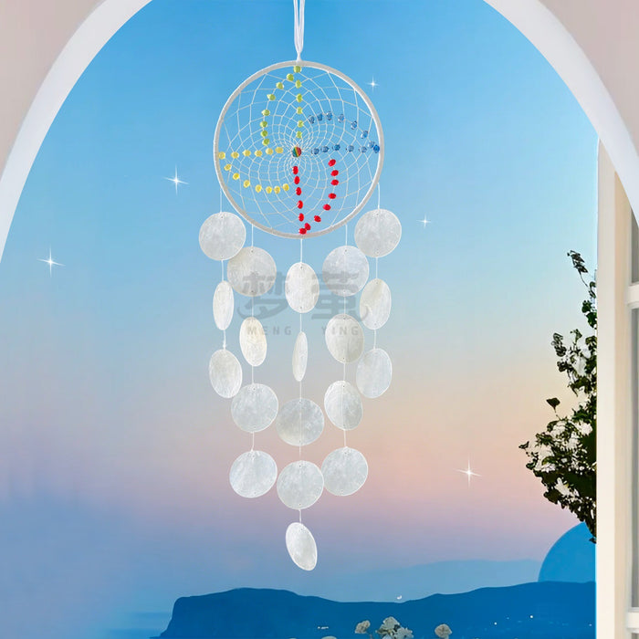 Wholesale Handmade Shell Dream Catcher Wind Chime Bohemian Beach Home Decor MOQ≥2