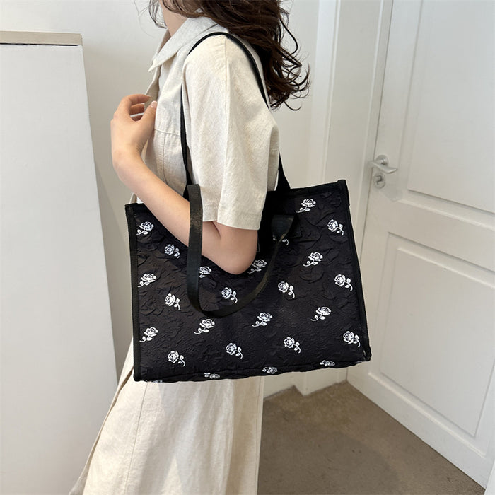 Wholesale Large capacity shoulder bag, new fashionable commuting bag, casual versatile handheld tote bag