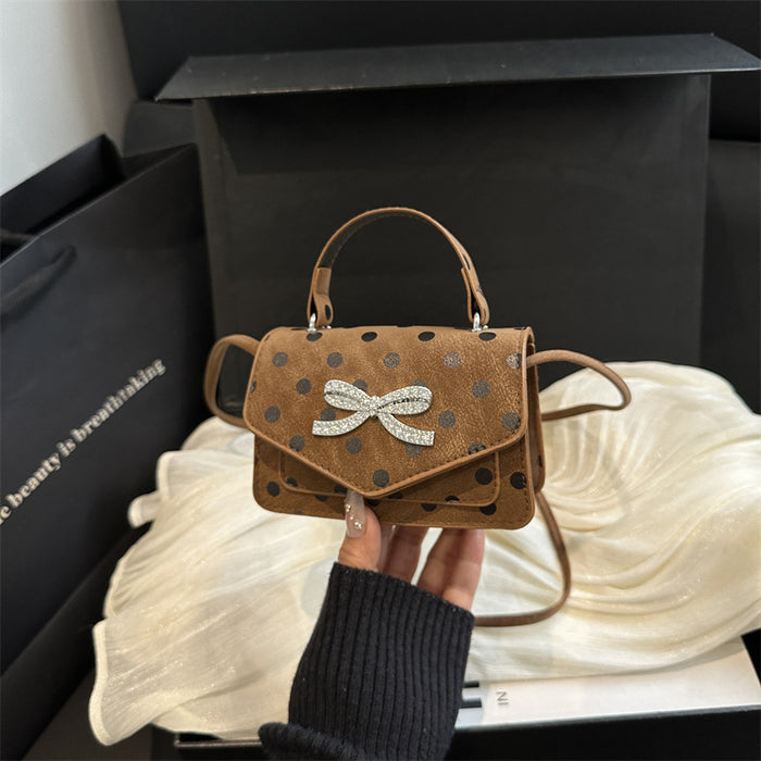 Wholesale Black Pu Bow Design Small Crossbody Bag Fashion Accessory