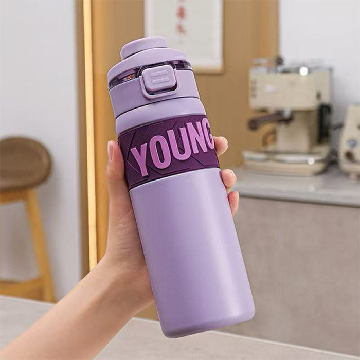 Wholesale Capybara Thermos Cup Stainless Steel Double Drinking Cup Cartoon Cute Girls Straw Cup