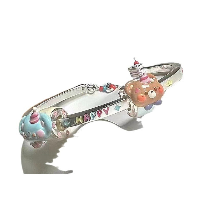 Wholesale Little Bear Party Bracelet Fashion Style Versatile Cute Cartoon Advanced Design Jewelry