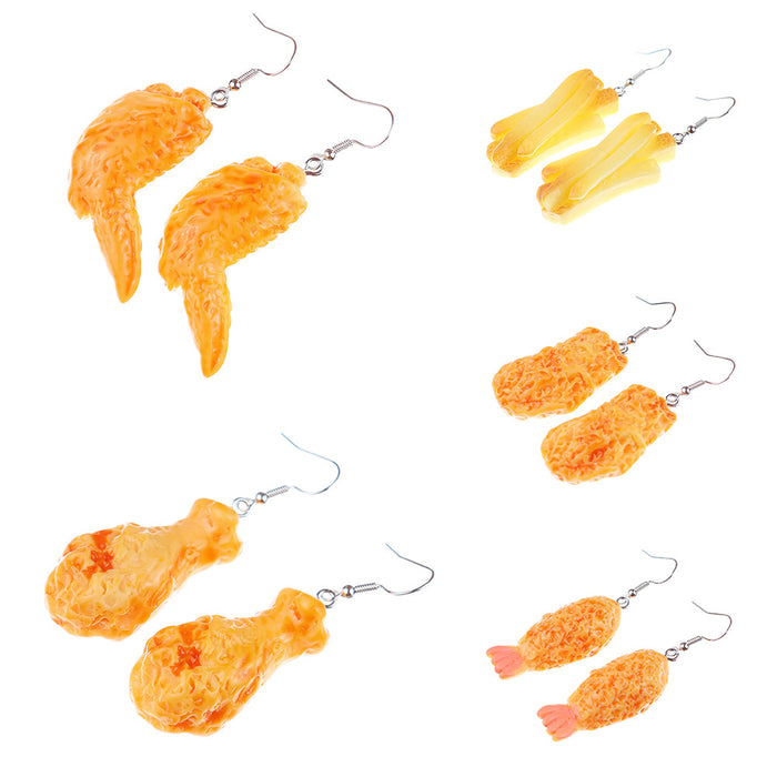 Wholesale Cartoon Food Resin Earrings JDC-ES-niqing028