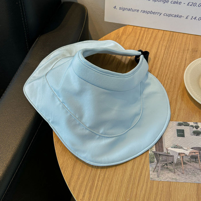 Wholesale Anti-UV foldable hat sunshade lightweight portable empty top breathable sun protection hat