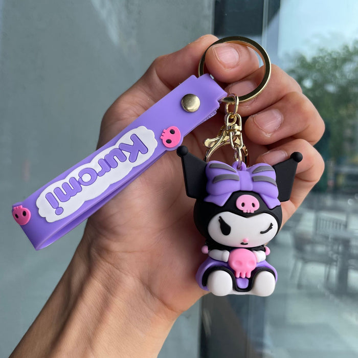 Wholesale Keychain soft rubber figurine pendant decoration