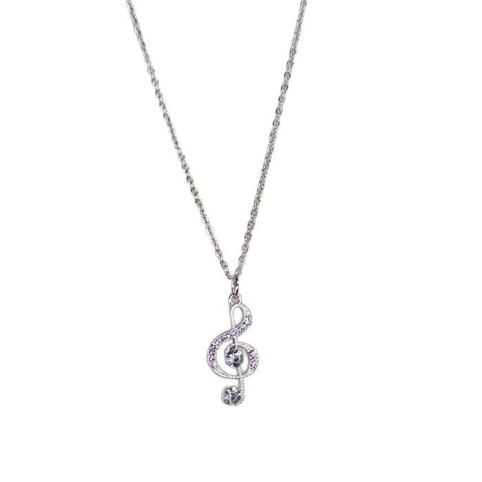 Wholesale  jewelry diamond note necklace creative diamond clavicle chain jewelry