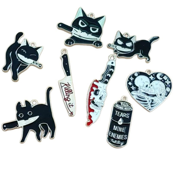 Wholesale 10pcs Jewelry accessories,  alloy pendants,  earrings,  necklaces,  and bag decorations Pendant