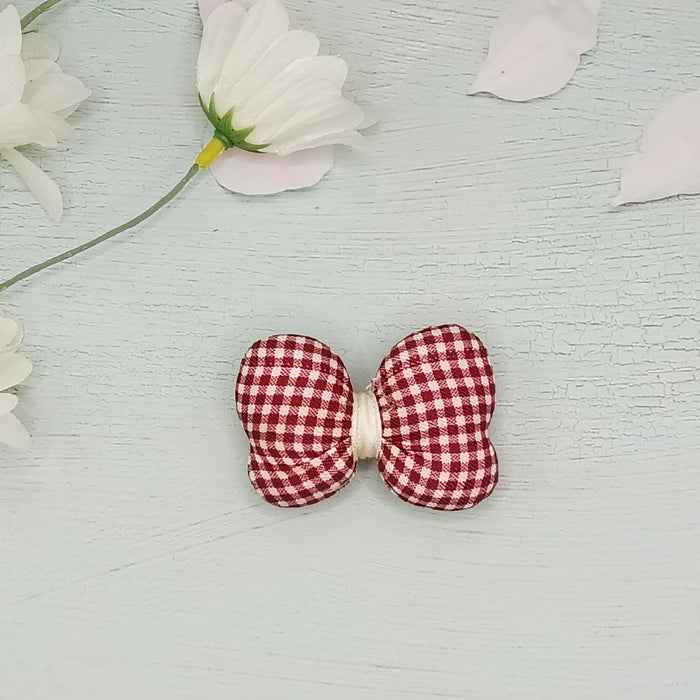 Wholesale Retro style fabric cotton filled bow accessories DIY headwear hair accessories