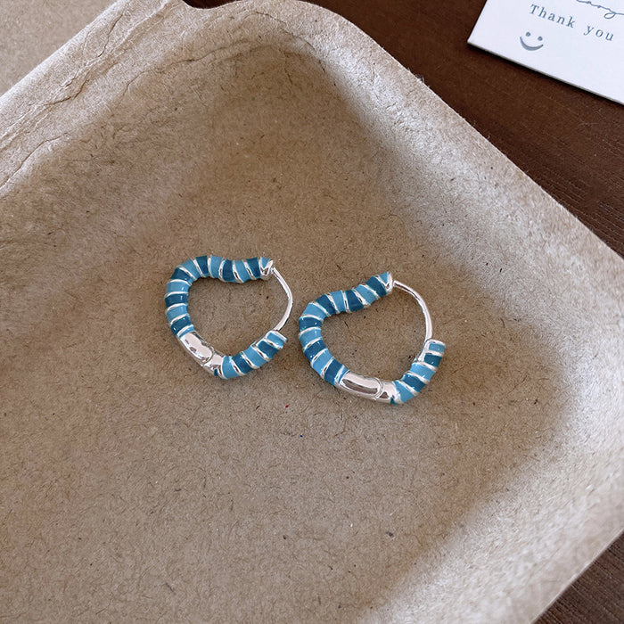 Wholesale Earrings with fashionable and versatile features, high-end feel, drip oil earrings, niche and personalized design accessories