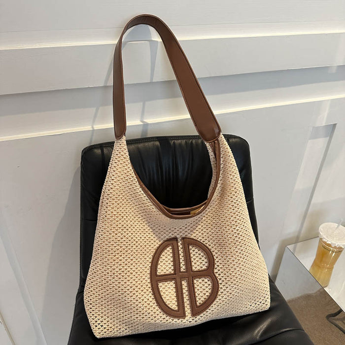 Wholesale Simple and stylish one shoulder new style fashionable large capacity tote bag retro casual commuting bag