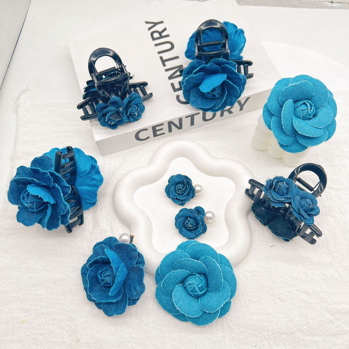 Wholesale Fabric flower hair clip, fashionable and versatile hair accessory