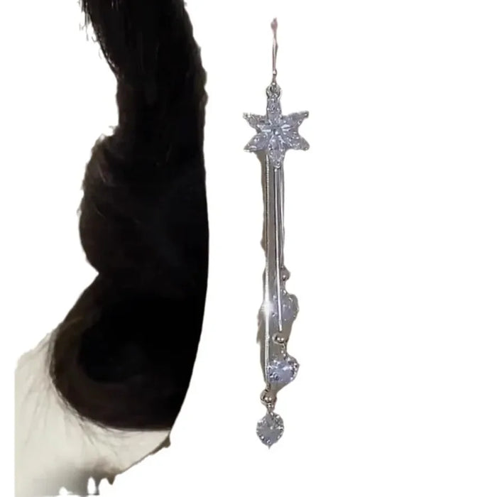 Wholesale Flower earrings, niche design, shiny high-end earrings, silver temperament, versatile earrings