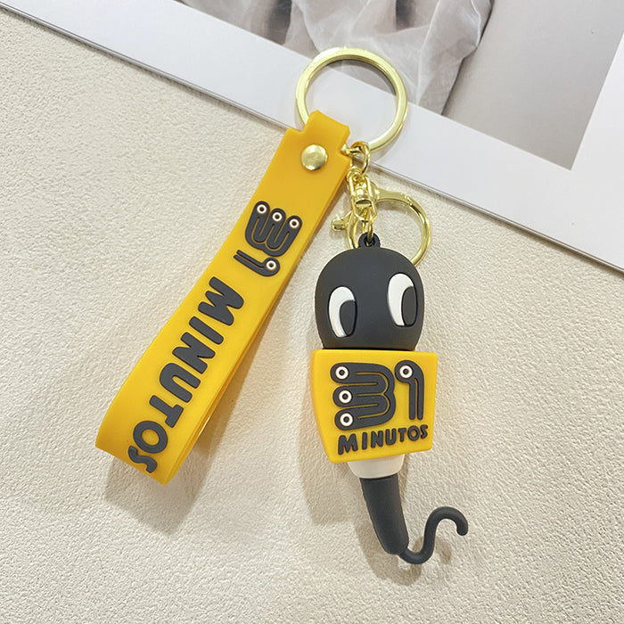 Wholesale Cartoon Broadcasting Doll Keychain Couple Bag Key Pendant Creative Key Chain Pendant Small Gift