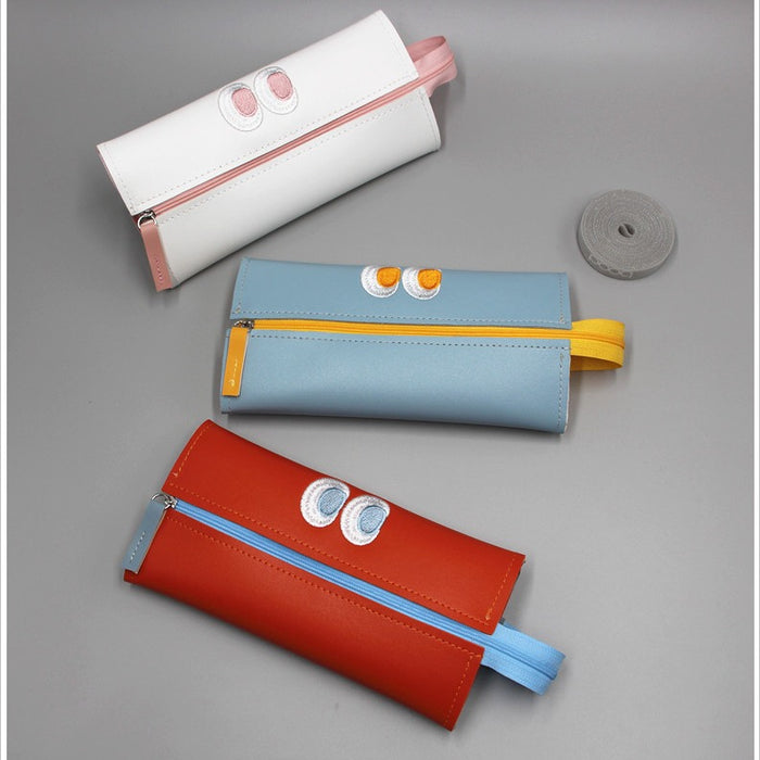 Wholesale Leather Embroidery Pencil Case JDC-PB-DongJ006