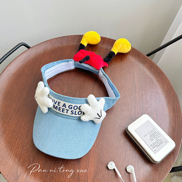 Wholesale Cartoon top baseball cap duckbill cap, versatile sun protection