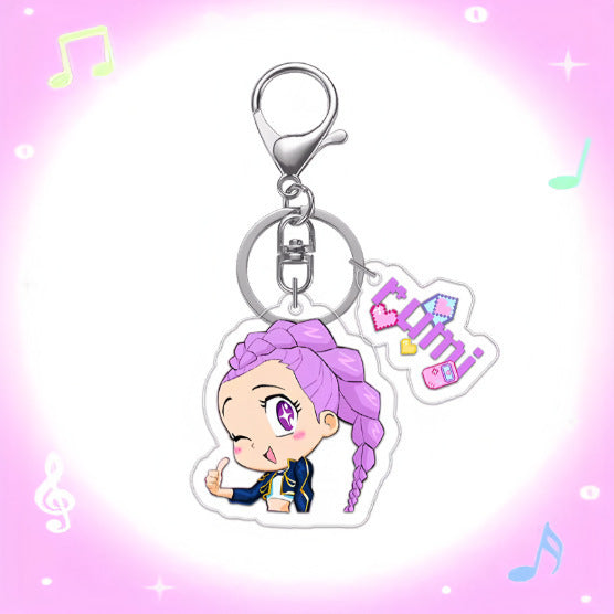 Wholesale 10pcs/set Anime-themed Acrylic Keychains Two-Piece Set