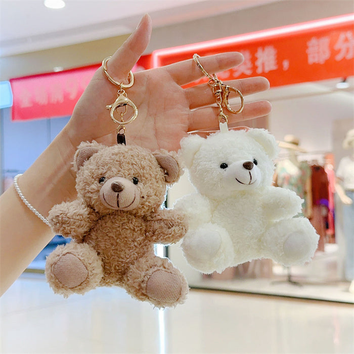 Wholesale Cartoon Plush Bear Keychain Cute Doll Pendant Car Key Chain