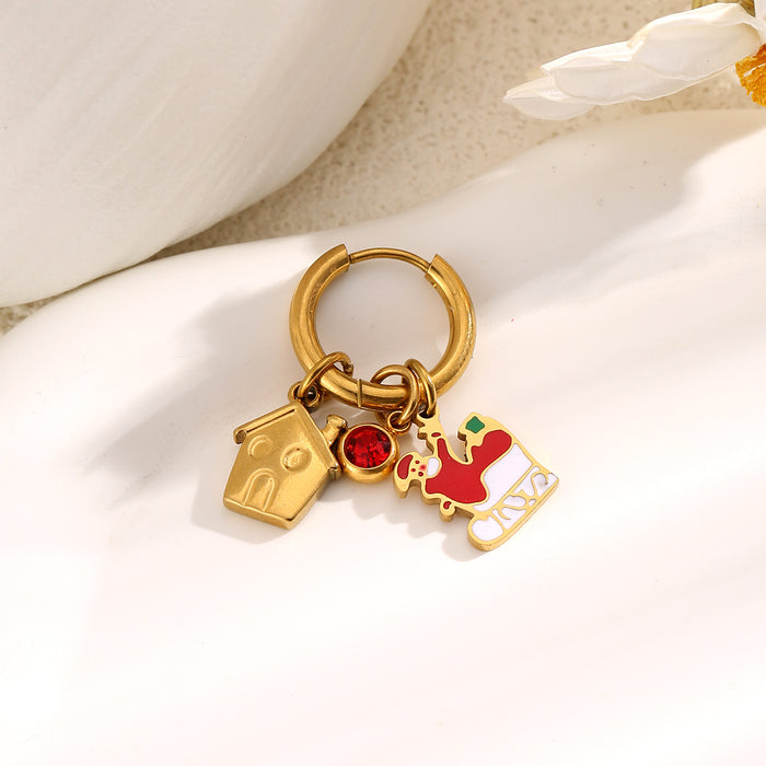 Wholesale Christmas-themed design earrings