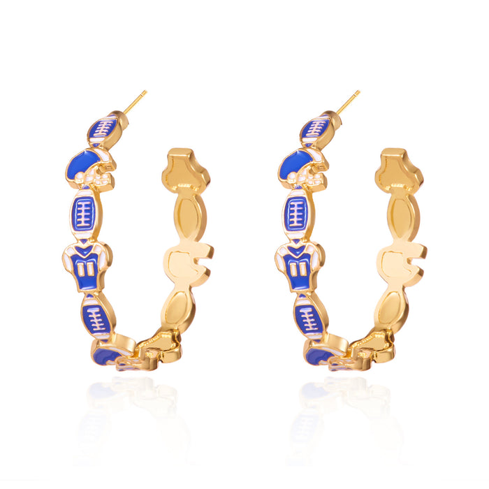Wholesale Sports Series Earrings Rugby ing Earrings