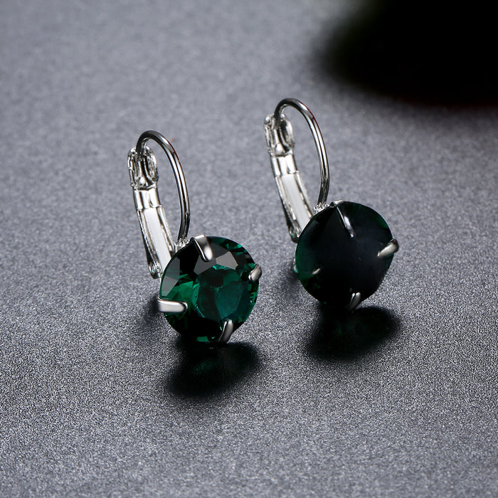 Wholesale New Single Zircon Colorful Ear Buckle for Jewelry, Simple, Fashionable and Generous, Wholesale of Ear Buckles