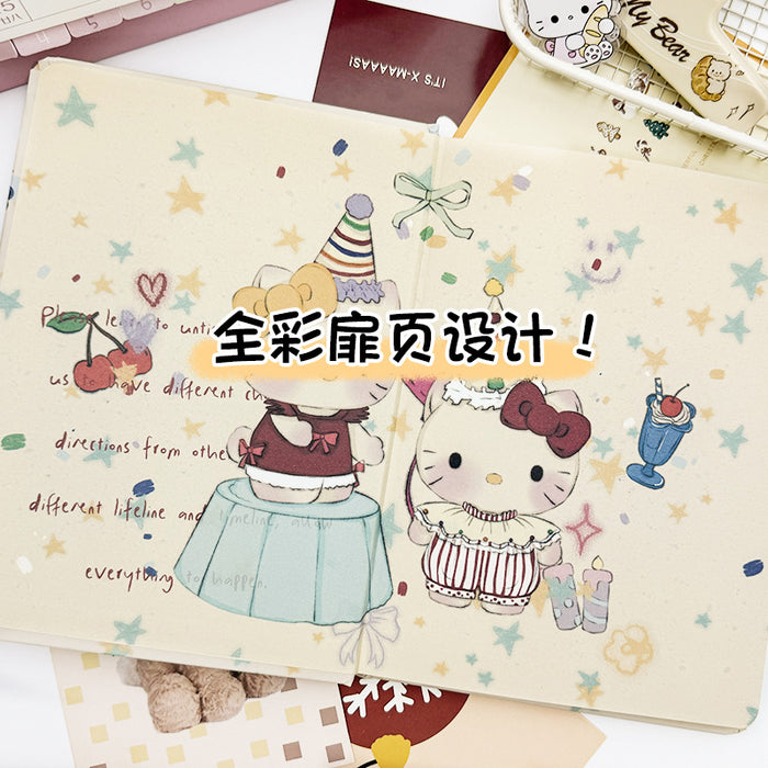 Wholesale Cartoon Circus Cat Hard Cover Full Painted Inner Page Book New Notebook Hand-painted Printed