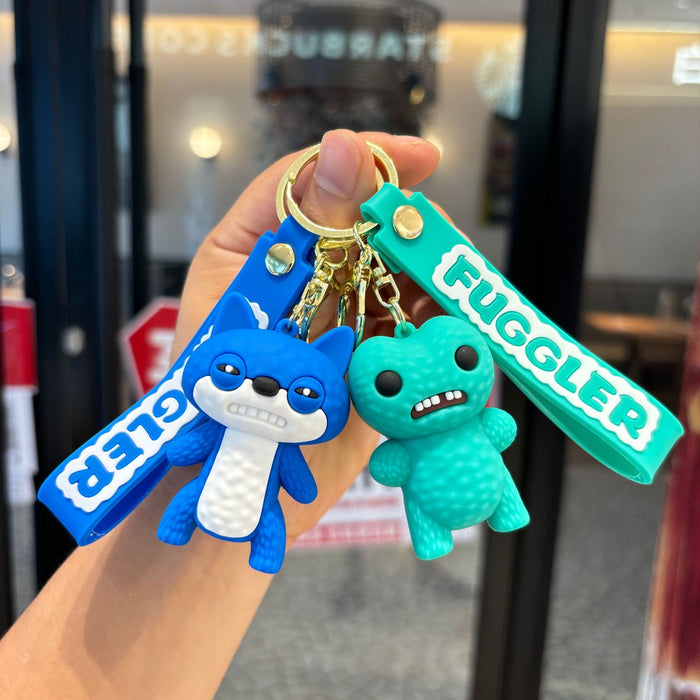 Wholesale Monster keychain cute toothy doll pendant