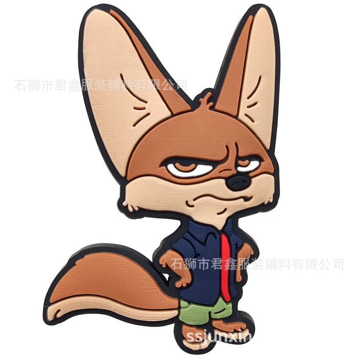 Wholesale  50pcs Hole shoe accessories cartoon detachable PVC soft rubber Shoes Charms