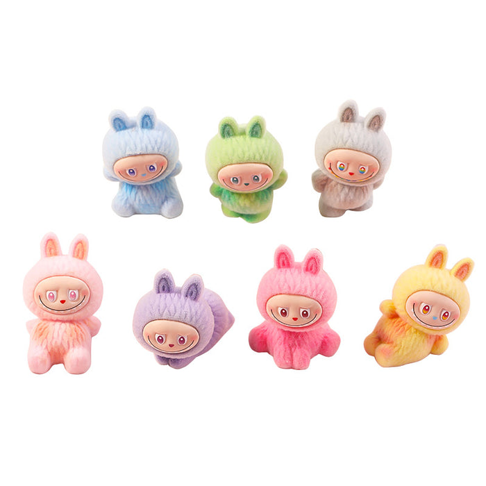 Wholesale flocked cute mini figurine