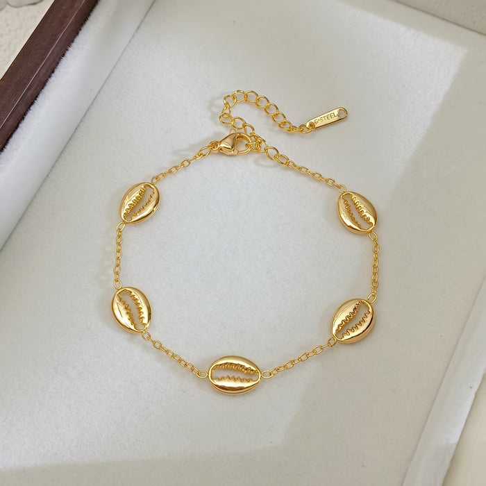 Wholesale Stainless Steel Electroplated Floral Design Bracelet Stylish Fashion Accessory