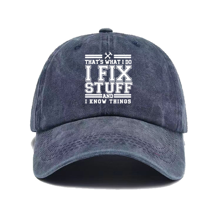 Wholesale Letter printed washed baseball cap, outdoor sun shading retro duckbill cap