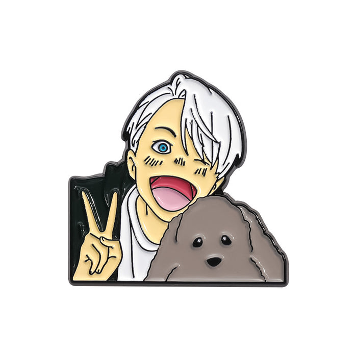 Wholesale Cartoon Animal Puppy Creative Flower Brooch