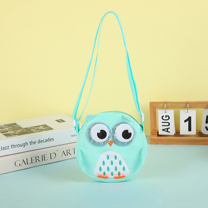 Wholesale Owl Children' s Cartoon Cute Plush Small Shoulder Bag